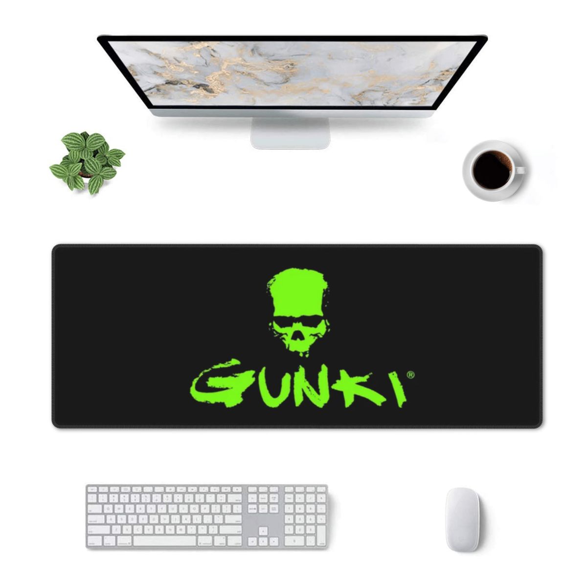 Gaming Accessories Logo - بساط فأرة كبير بشعار جونكي، سجادة