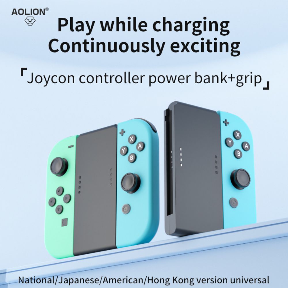 Gaming Kit Accessories Nintendo Switch - مقبض شحن محمول AOLION لوحدة تحكم