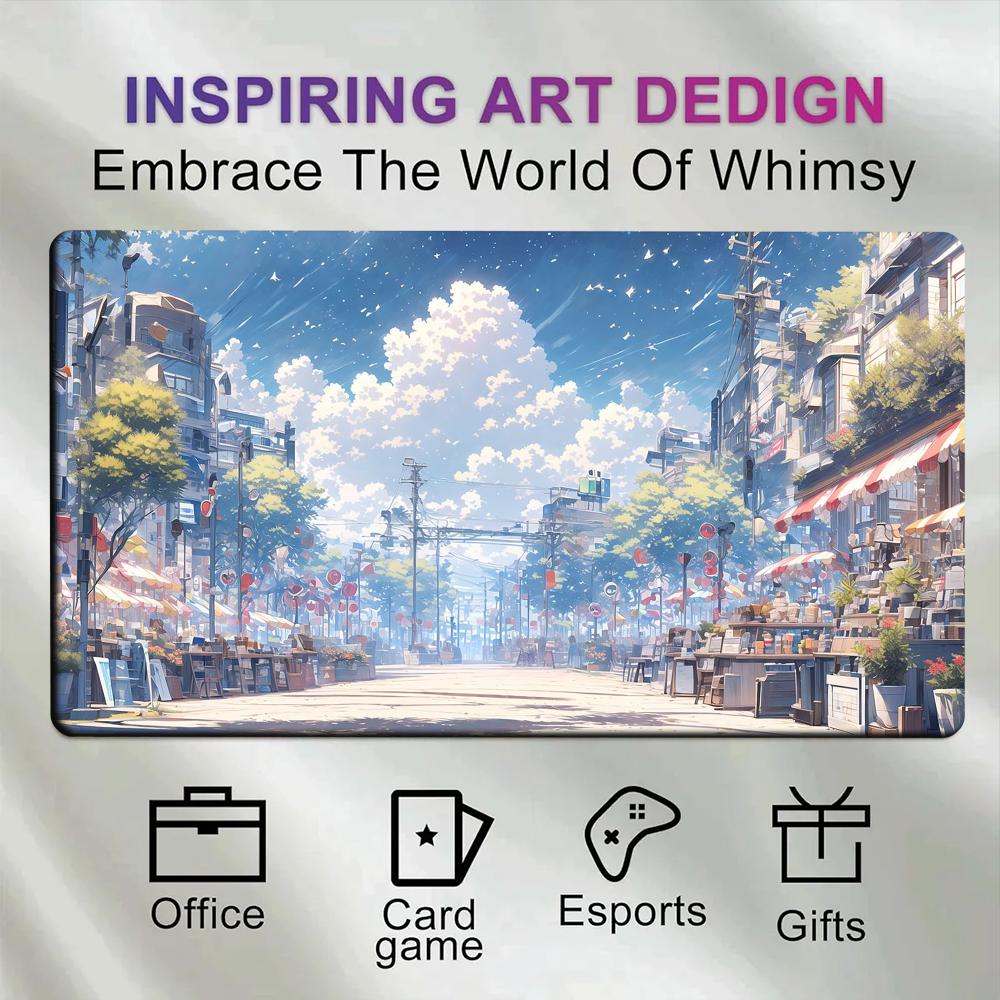 Gaming Accessories Market - سجادة فأرة كبيرة بتصميم مشهد حضري