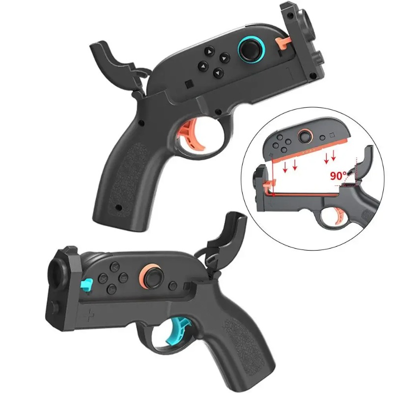 Gaming Kit Accessories Nintendo Switch - مقبض مسدس ألعاب لجهاز سويتش 2،