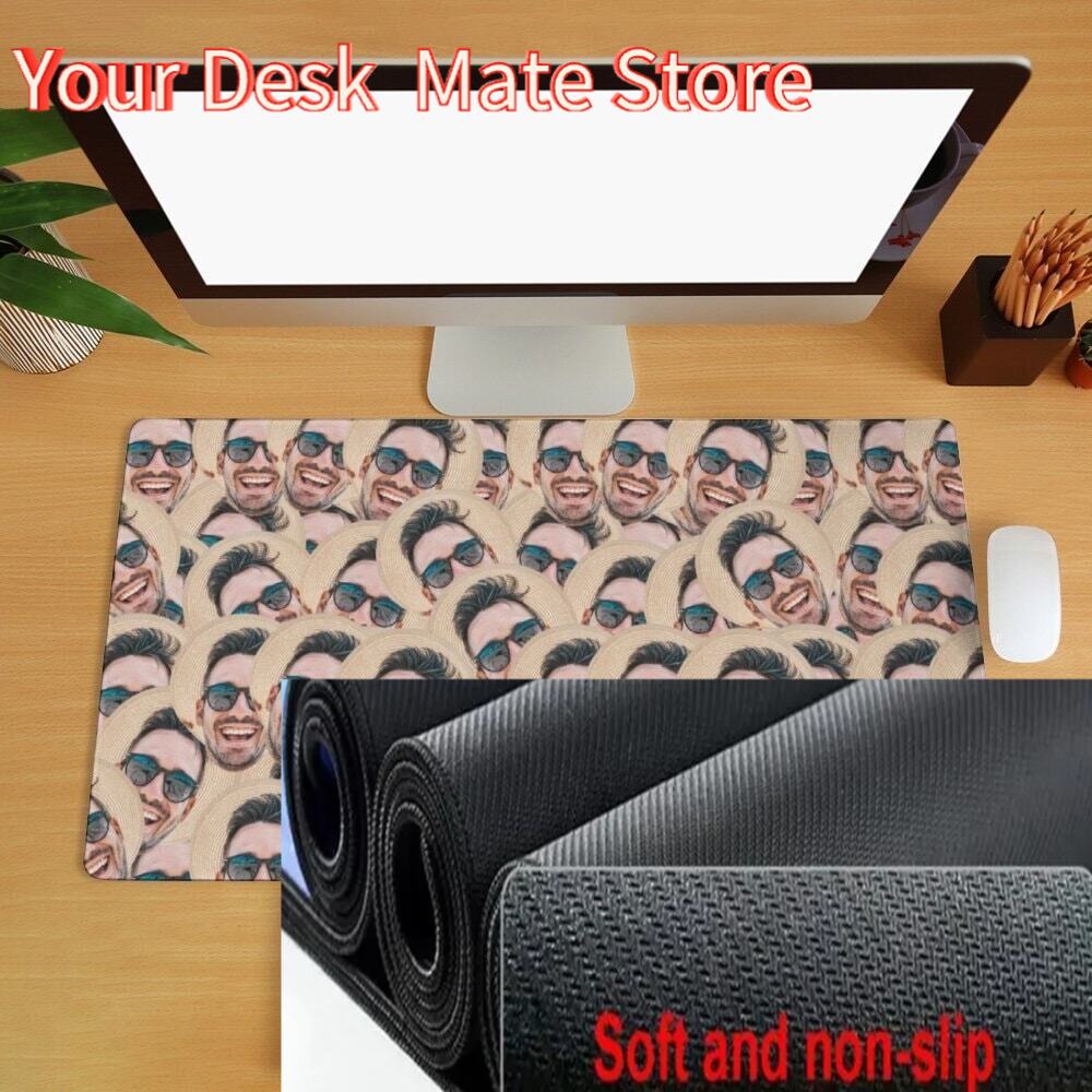 Gaming Accessories Photo - مخصص الوجه حصيرة مكتبية مجنون وجوه
