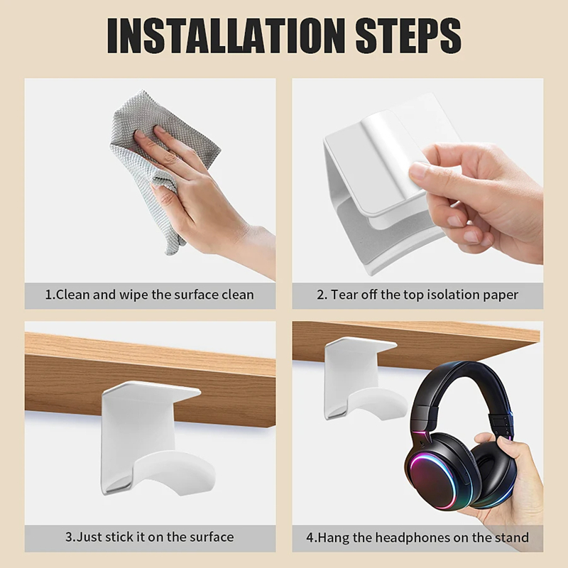 حامل سماعات رأس عالمي لاصق من  - مراجعة Gaming Accessories Stand وسعره
