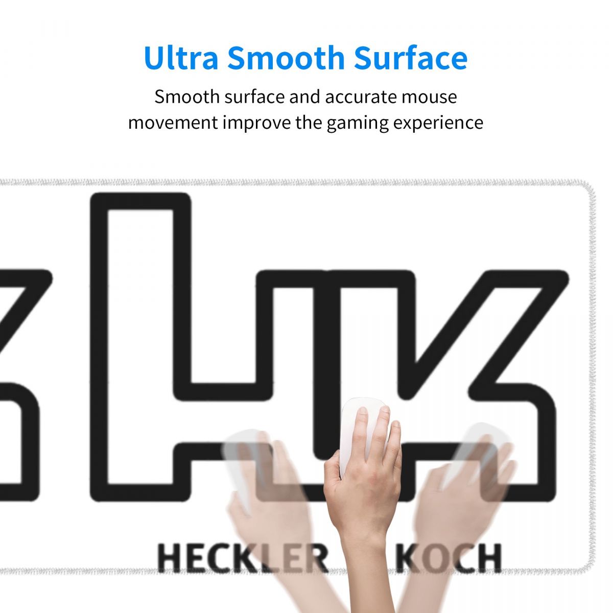 بساط فأرة كبير بشعار Heckler K - مراجعة Gaming Accessories Logo وسعره