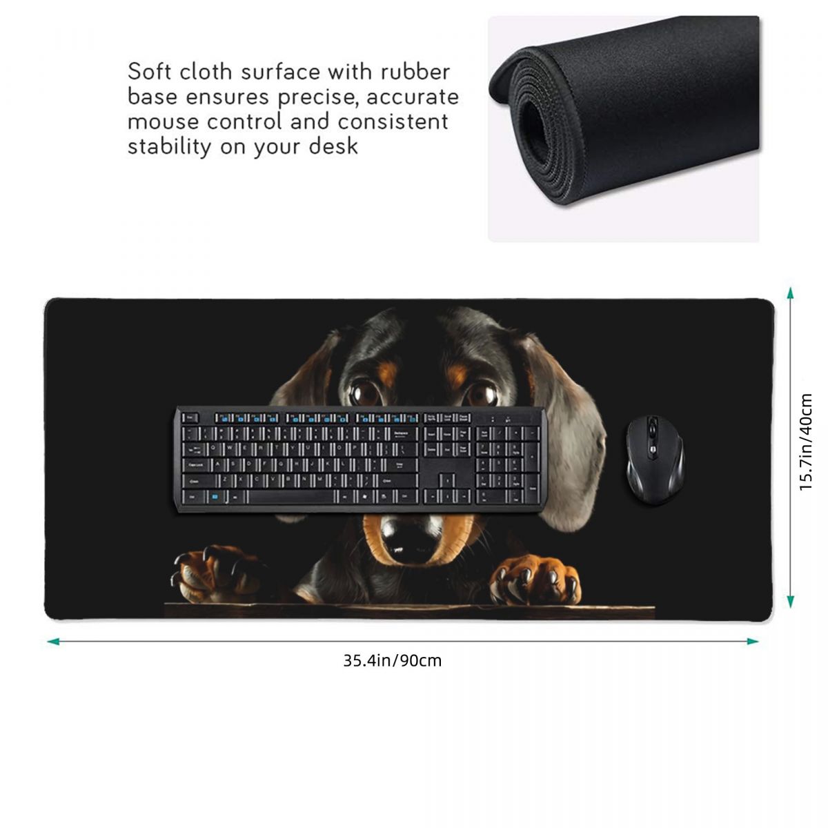 لوحة ماوس كبيرة سوداء مع صورة  - مراجعة Gaming Accessories Photo وسعره