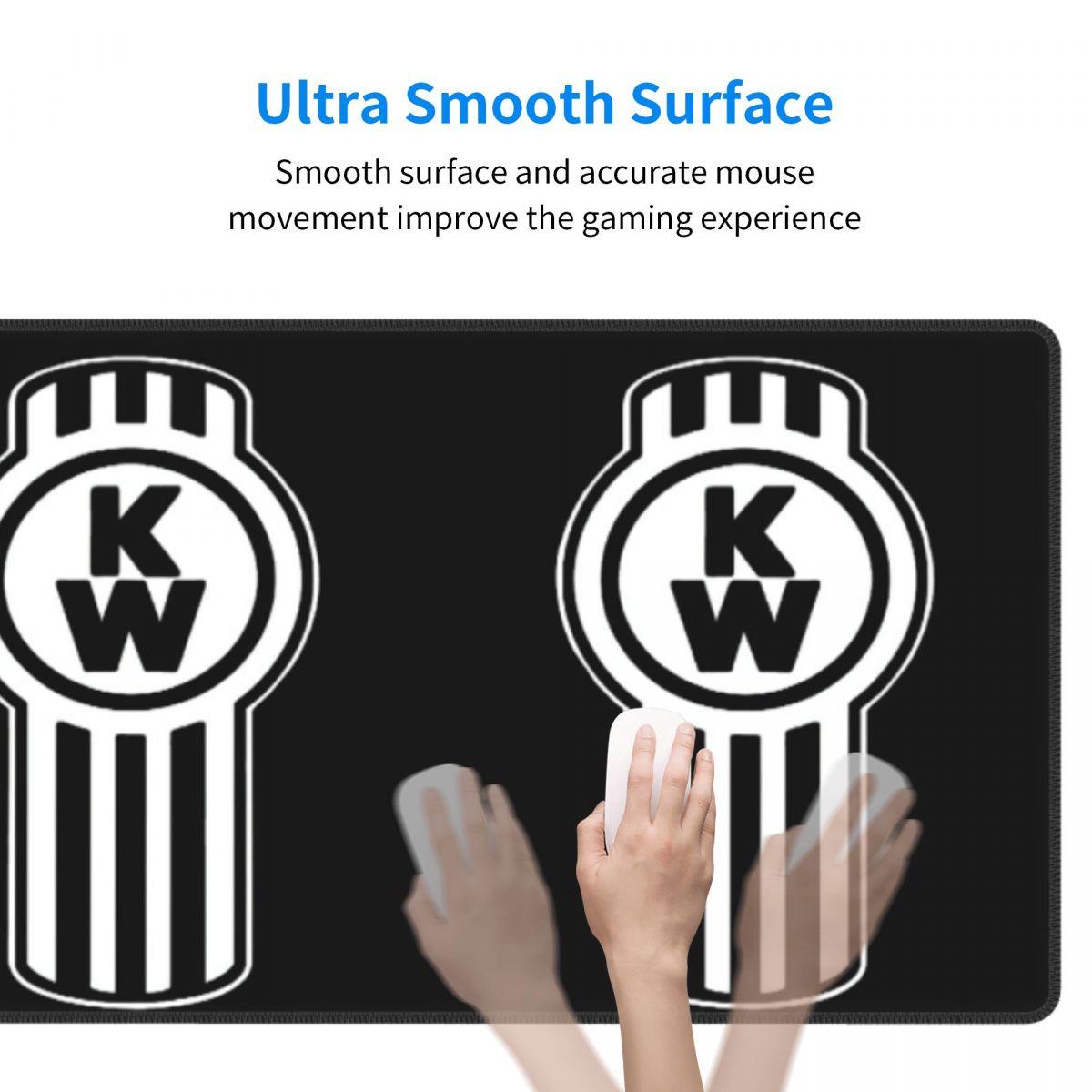 بساط فأرة كبير بشعار شاحنة كين - مراجعة Gaming Accessories Logo وسعره