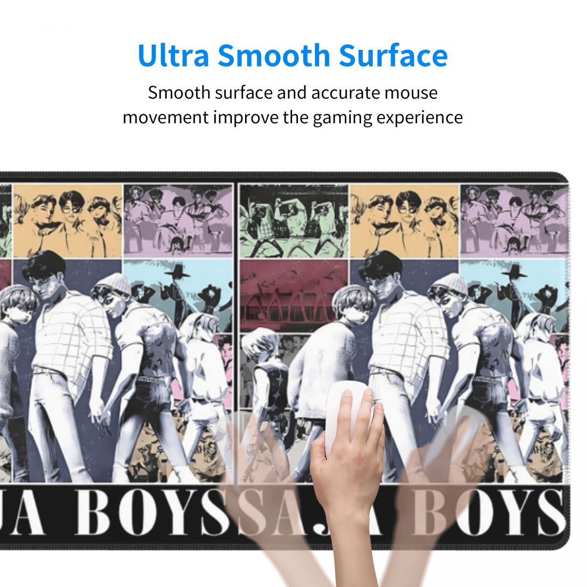 بساط فأرة كبير لفرقة ساجا بويز - مراجعة Gaming Accessories Boys وسعره