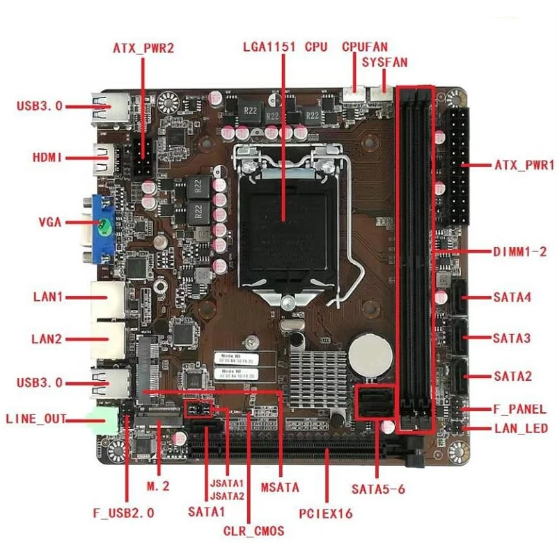 لوحة أم B365 Mini-ITX مع مقبس  - مراجعة Intel Cpu Core I7 وسعره