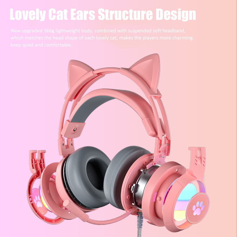 سماعات أذن القط اللطيفة مع ميك - مراجعة Gaming Accessories For Kids وسعره