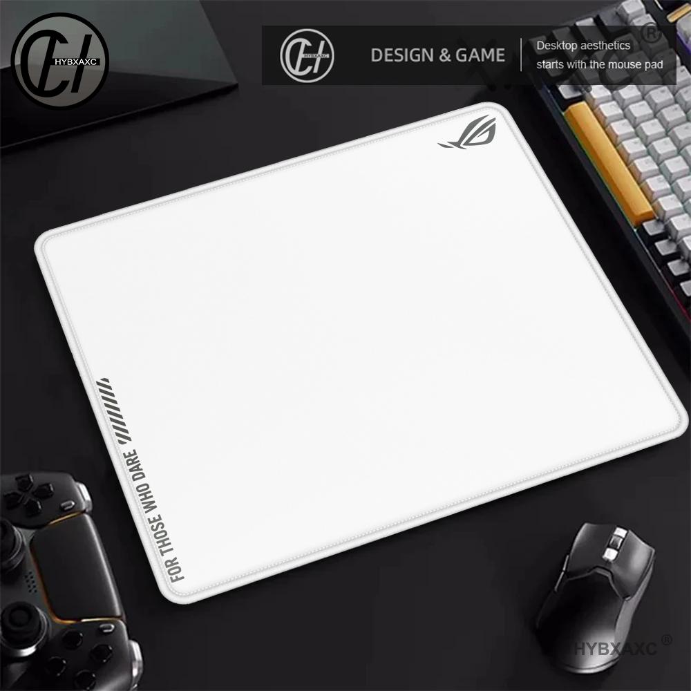 وسادة مكتب ROG بيضاء بشعار بسي - مراجعة Gaming Accessories Logo وسعره