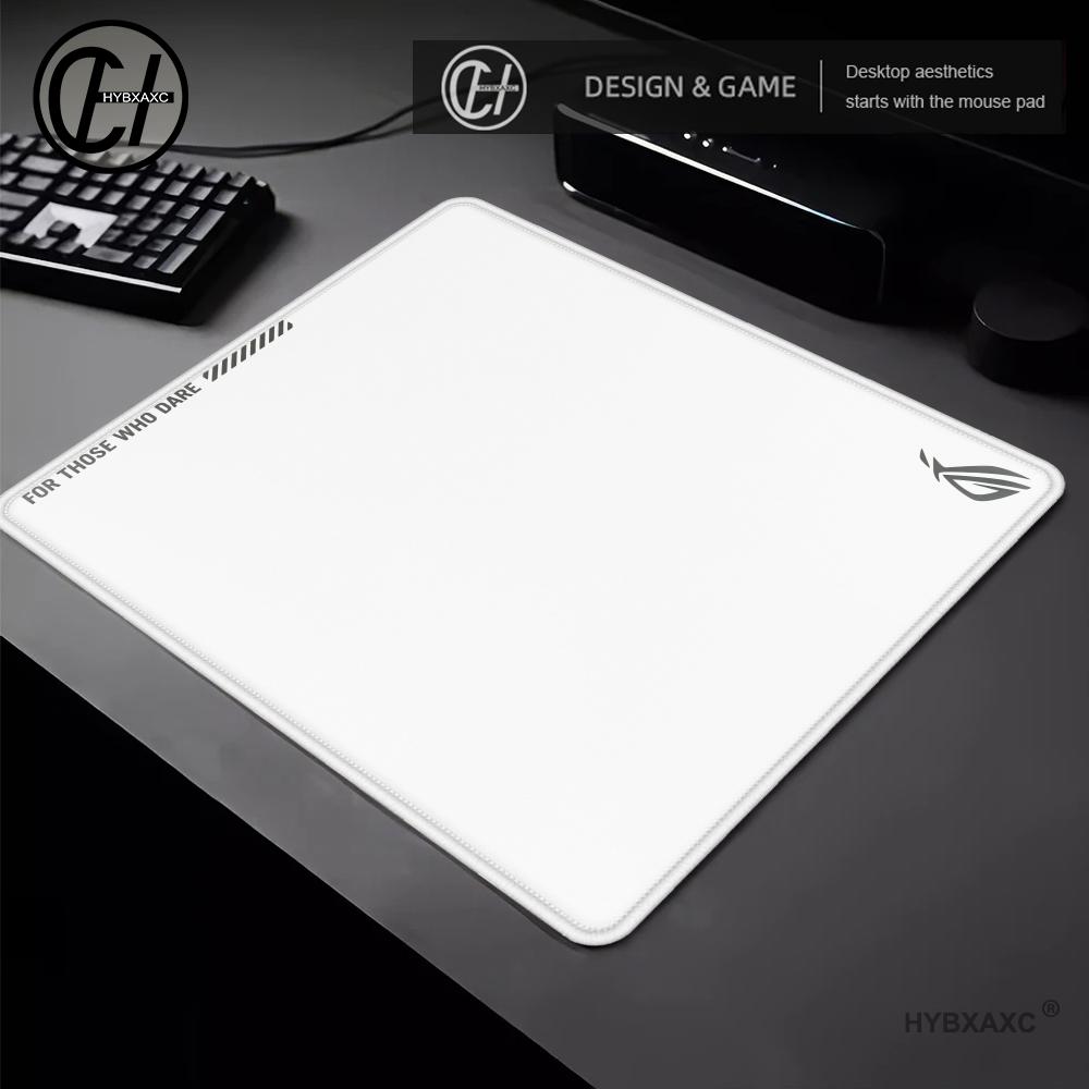وسادة مكتب ROG بيضاء بشعار بسي - مراجعة Gaming Accessories Logo وسعره