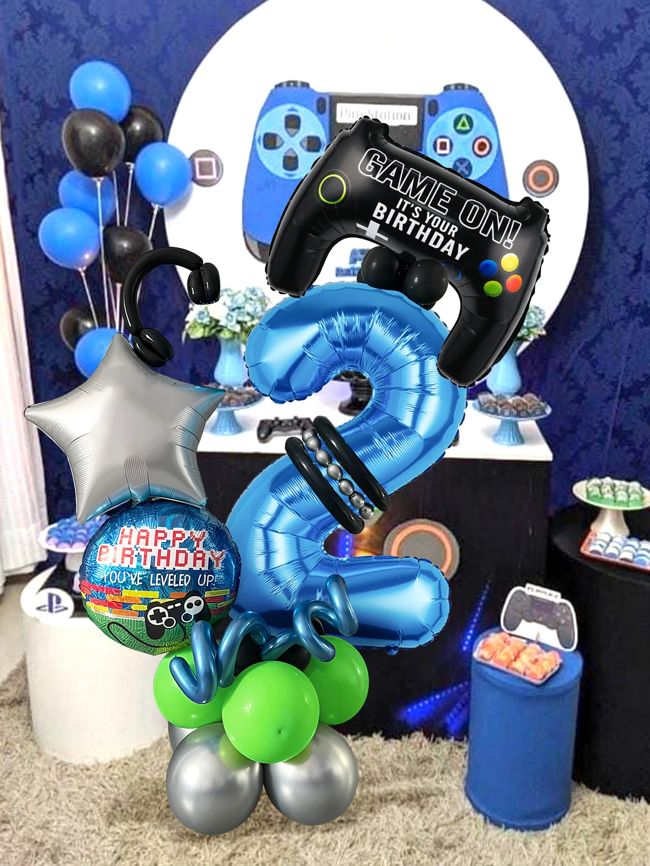 طقم بالونات أرقام بتصميم ألعاب - مراجعة Gaming Accessories Boys وسعره